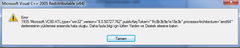  Microsoft Visual C++ 2005 sorunu