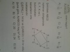  GEOMETRİ SORULARI ACİL YARDIM