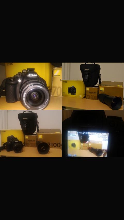 SATILIK SIFIR AYARINDA NİKON D3100 18/55 , 70/300 LENSLERİYLE BİRLİKTE