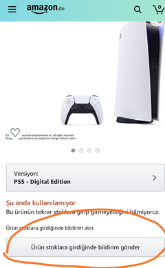 Amazon Yurtdışı PlayStation 5 Sipariş Konusu