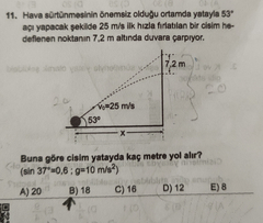 Fizik Atış Sorusu (2 Tane)