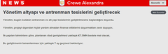  CREWE ALEXANDRA KARİYERİM