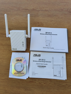 ASUS RP-N12 100 Mbit/s 300 Mbit/s 10,100 Mbit/s 2.4 GHz IEEE 802.11b,IEEE 802.11g,IEEE 802.11n 128-b