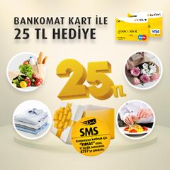  Vakıfbank Bankomat Kart ile 25 TL hediye!
