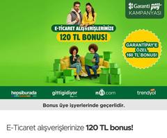 E-ticaret alışverişlerinize 120 TL bonus Aralık