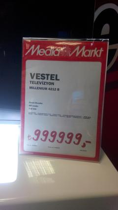  1 Trilyonluk Televizyon Vestel Mıllenıum