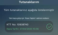 Online kaza tespit tutanağı