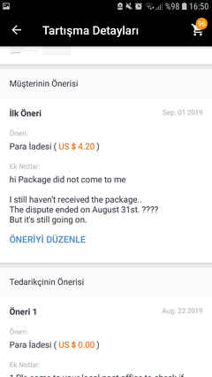 Aliexpress Standard Shipping Mağdurları - TÜM KARGO MAĞDURLARI TOPLANIYORUZ!