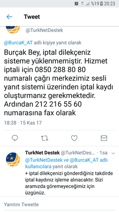 TurkNet Destek Burada