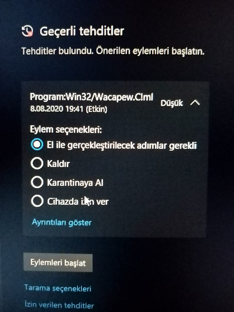 bilgisayarıma Win32/Wacapew.C!ml virüsü bulaştı ne yapmalıyım yardım lütfen😔