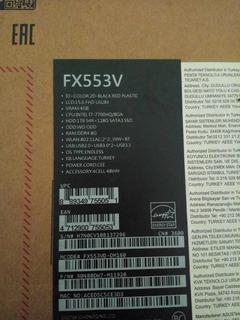 Asus Fx553VD-DM160 İ7 7700HQ 4gb GTX1050 ekran kartı