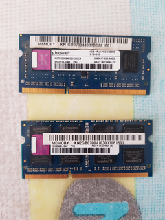 kingston  1+2 gb 1333 ddr3 laptop ram