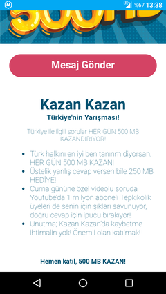 Bipden kazandıran yarışma Kazan Kazan 