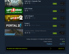 Half-Life ve modları steam da %90 indirimli 1.80 TL