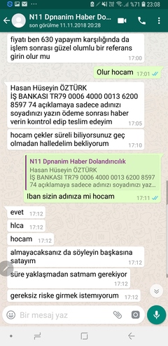 Dikkat n11 altlimitsiz çek dolandırıcılık şüphesi dikkatli olun .