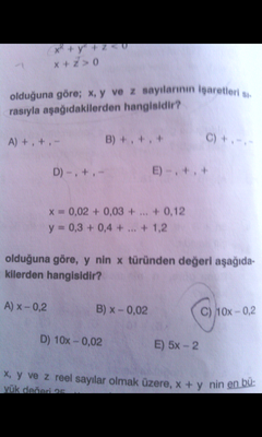  Mat -1 Soruları