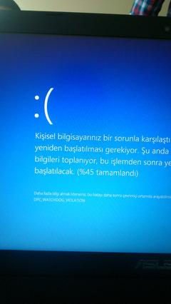 Asus x550vx Adlı cihazımda donma kilitlenme sorunu !