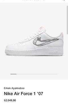 2049.99₺’ye Nike Air Force 1 Almak