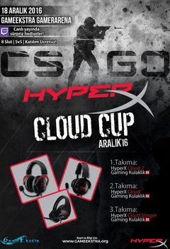 18 Aralık GameEkstra & HyperX CS:GO Cloud CUP Turnuvası