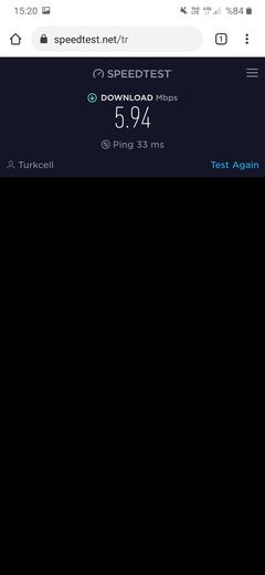 TÜM OPERATÖRLER 4,5G HIZ TESTİ [ANA KONU] 5G YE DOĞRU ADIM ADIM