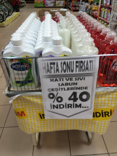  Tüm Sıvı ve Katı Sabunlarda %40 indirim (9-10-11 Ağustos) (Migros)