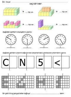 İLKOKULLAR İÇİN ETKİNLİK TEST VE UYGULAMALAR