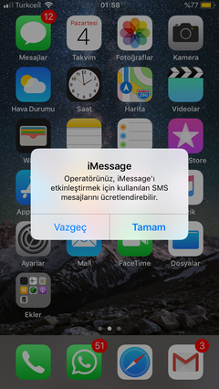 Akıllı Fatura ve iMessage-FaceTime sorunu