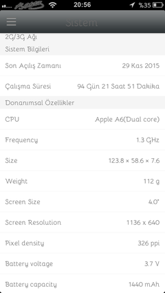  iOS cihazınızın uptime süresi