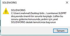 Solidworks hatası