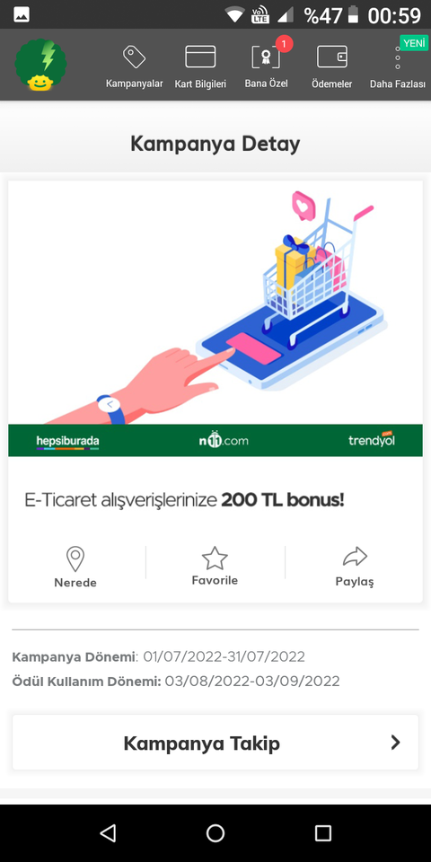 Garanti Bankasi Seçili e/Ticaret Sitelerinden Alışverişe 200 TL ye Varan Bonus!