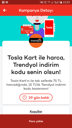 Trendyol Tosla Kart 75/15/ Kişiye Özel