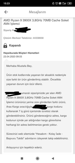 Hepsiburada işlemci rezaleti - Çözümsüzlük rezaleti (iptv uydu alıcısı içerir)