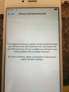  iPhone 6 Şebeke yerinde '' Aranıyor...'' yazıyor