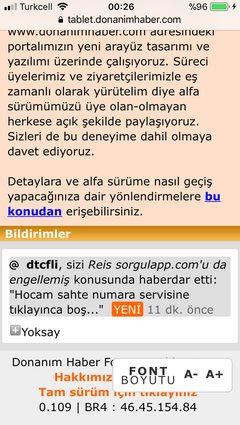  [sizer]Forum için mobil sürüm yayında