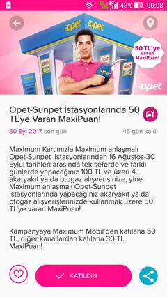 Maximum ile Opette 4*100e 50 MaxiPuan