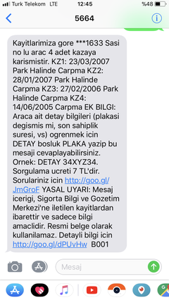 Tramer kaydı sorgulama