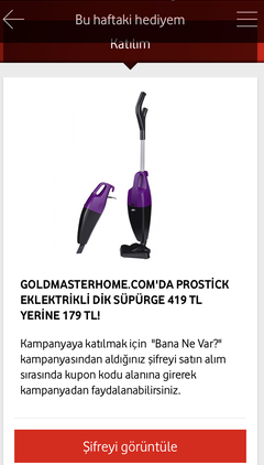 Prostick Elektrikli Dik Süpürge 419 TL yerine 179 TL’ye ücretsiz kargo