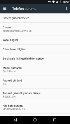 General Mobile GM5 Plus için Android 7.0 yayınlandı
