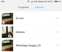Xiaomi Galeri Kendiliğinden Oluşan Klasörler YARDIM