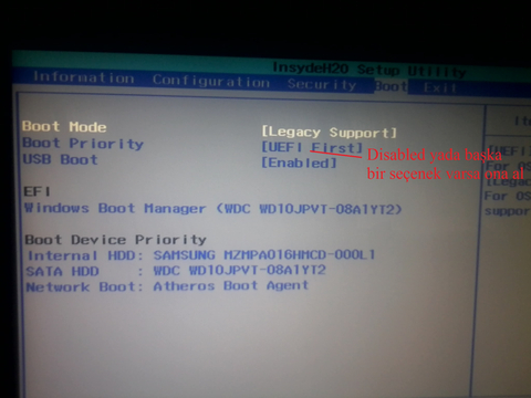 Windows 8 Yüklü PC üzerine Windows 7 Kurulması..