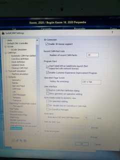 SolidCAM Eklentisi Gözükmüyor.