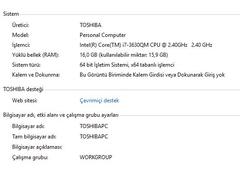 Satılık Toshiba Qosmio x870-15e 16 gb ram 3 gb 670m ekran kartı