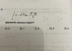 Şu integrali alır mısınız?