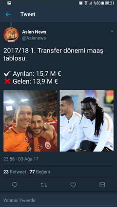 [Galatasaray 2017/2018 Sezonu] Genel Tartışma ve Transfer Konusu - ŞAMPİYON GALATASARAY -