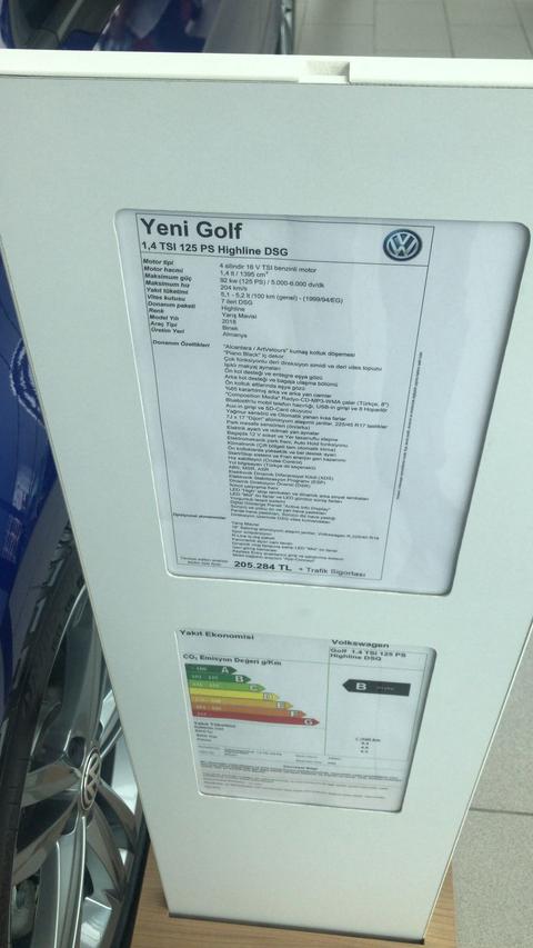 2018 vw golf 1.6 tdi+dsg highline aldim