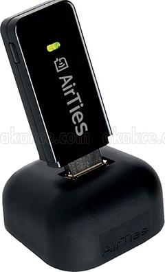  Satıldı kablosuz Airties Wireless usb alıcı 150mbps wpa-2 siyah