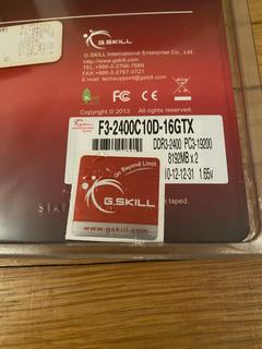 GSKILL 16GB (2x8GB) Trident X DDR3 2400MHz