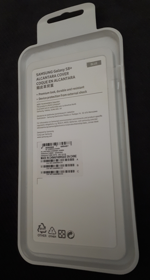 Samsung Galaxy S8 (+) Plus Alcantara Kılıf Lacivert...!