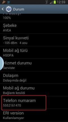  Android Sistemlerdeki Anormal Telefon Numarası Sorunu