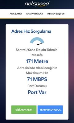 Netspeed Santral Mesefesi + Hız ve Port Sorgulama açıldı